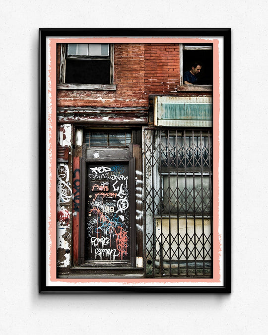 Artist in Window