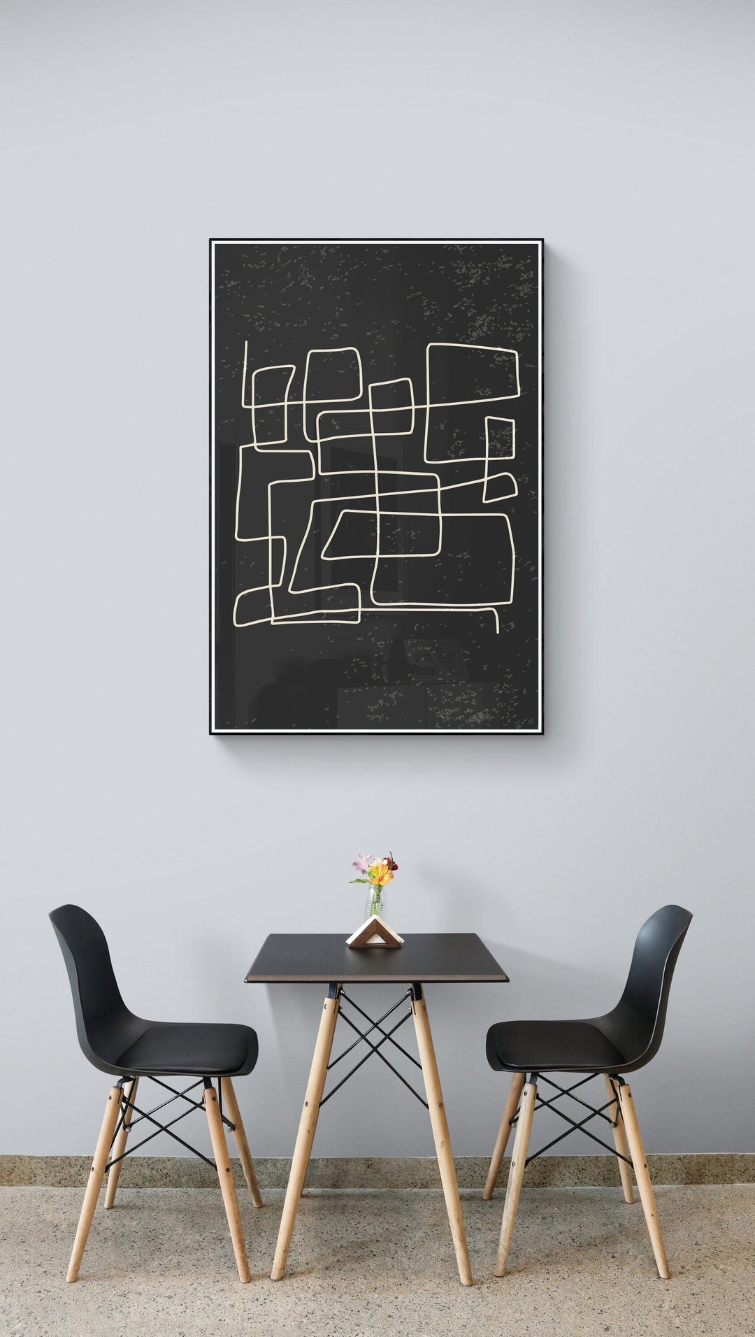 Dark Abstract Scribbles #3